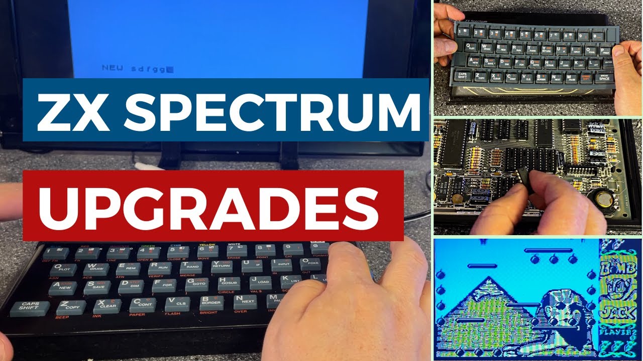 Video: Upgrading a ZX Spectrum 16K – ram, new keyboard and a power supply,  games - Arctic retro